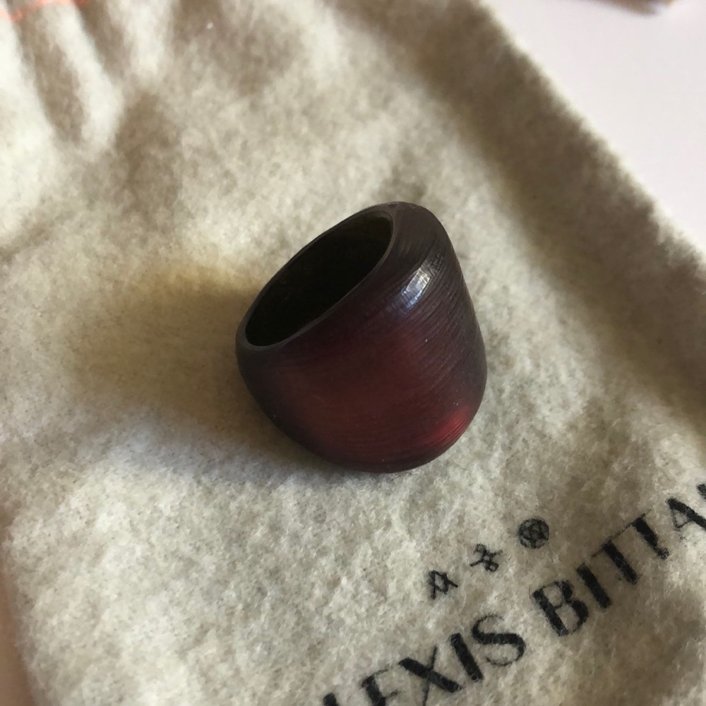 Alexis Bittar Red Lucite Ring